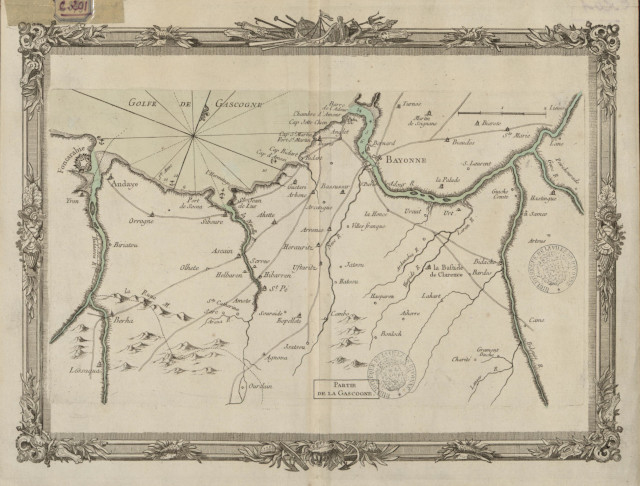 Carte précédente : 1766 - Partie de la Gascogne