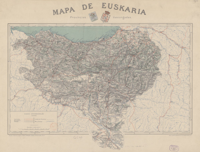 Carte précédente : 1905 - Mapa de Euskaria
