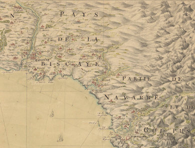 Carte précédente : 16.. - Carte topographique des costes maritimes de l'une et de l'autre Biscaye